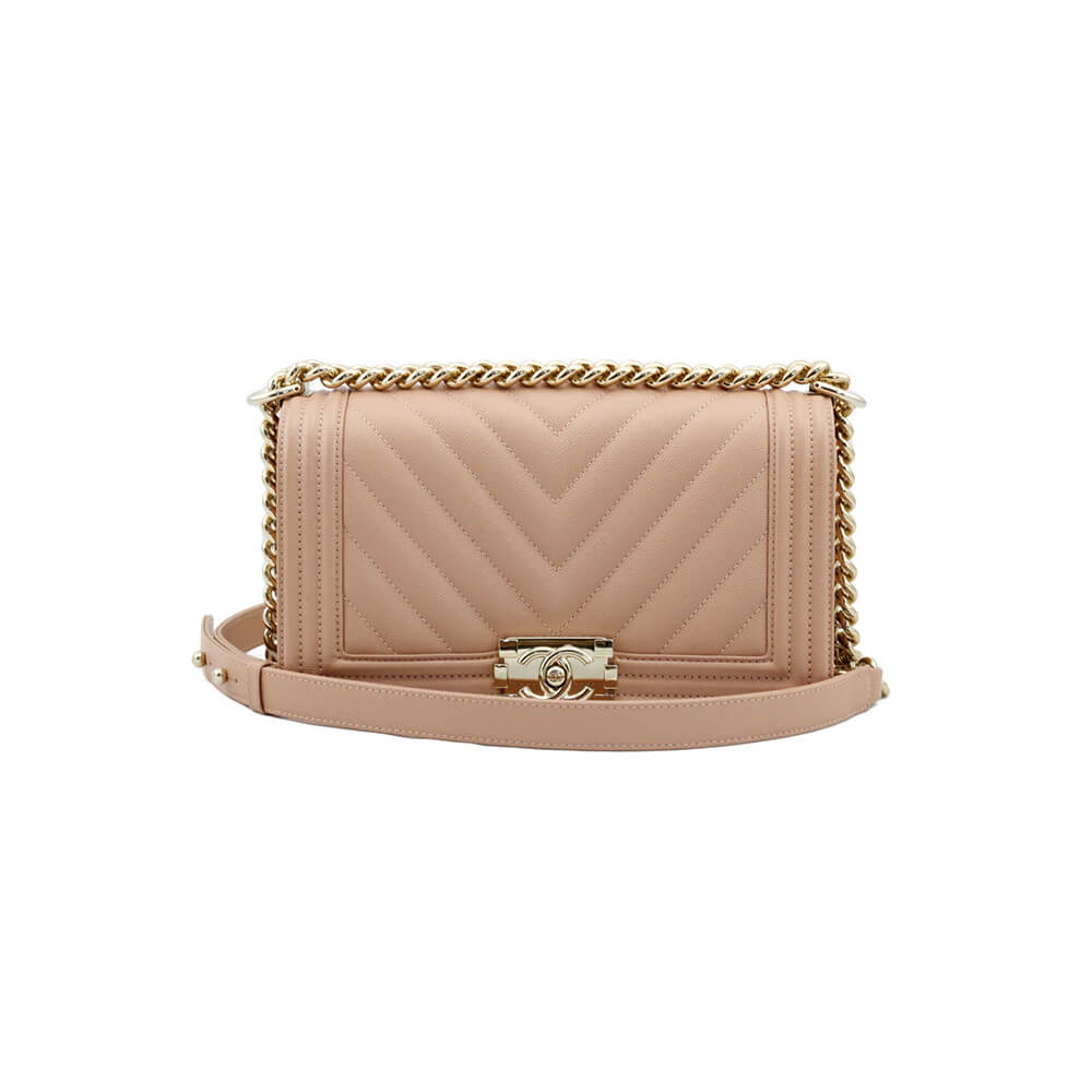 chevron boy Ch*el handbag