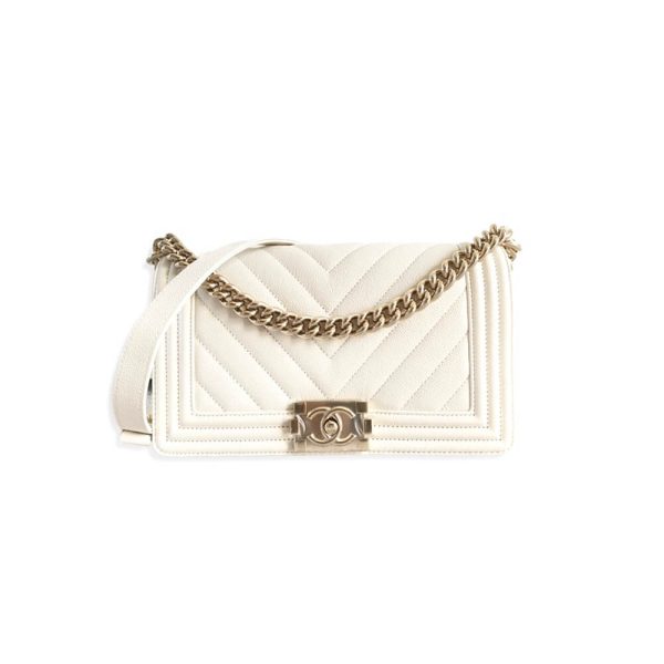 chevron boy Ch*el handbag